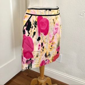 EUC Anthropologie Tabitha Watercolor Skirt Size 2